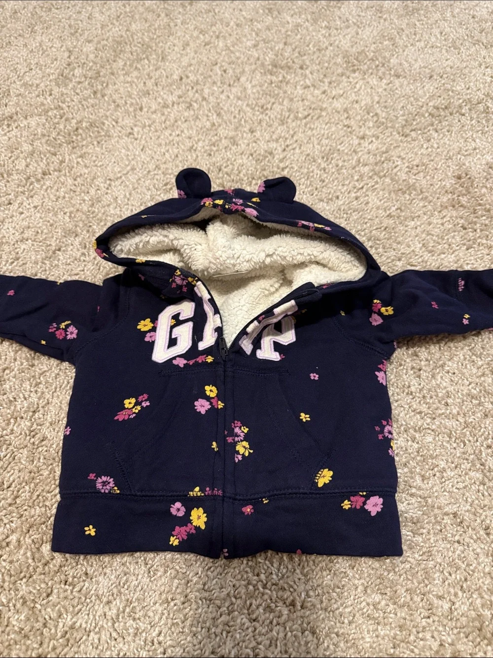 GAP navy zip